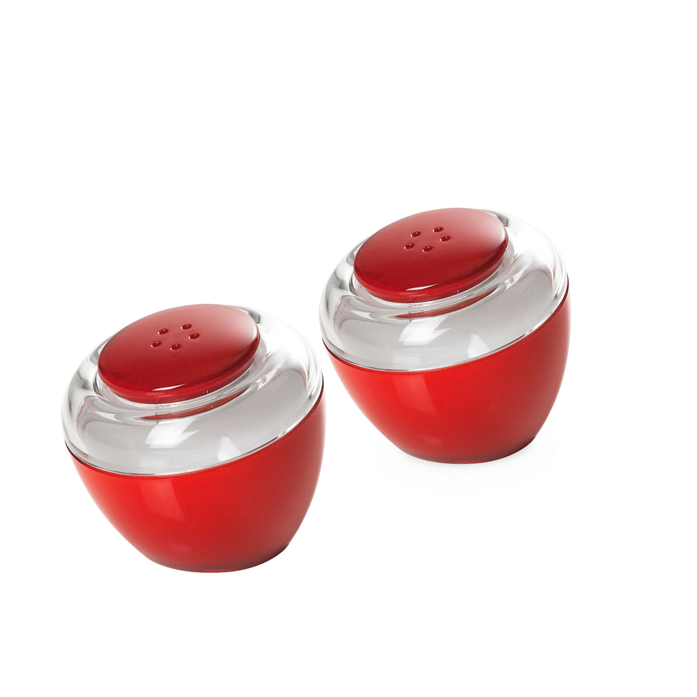 Omada - Movida, Acrylic Salt Shaker, Red, 2.5 oz, 2 Pk