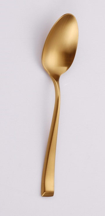 Vikko - Autumn, Brushed Gold, 18/10 SS, Alternative Soup Spoon