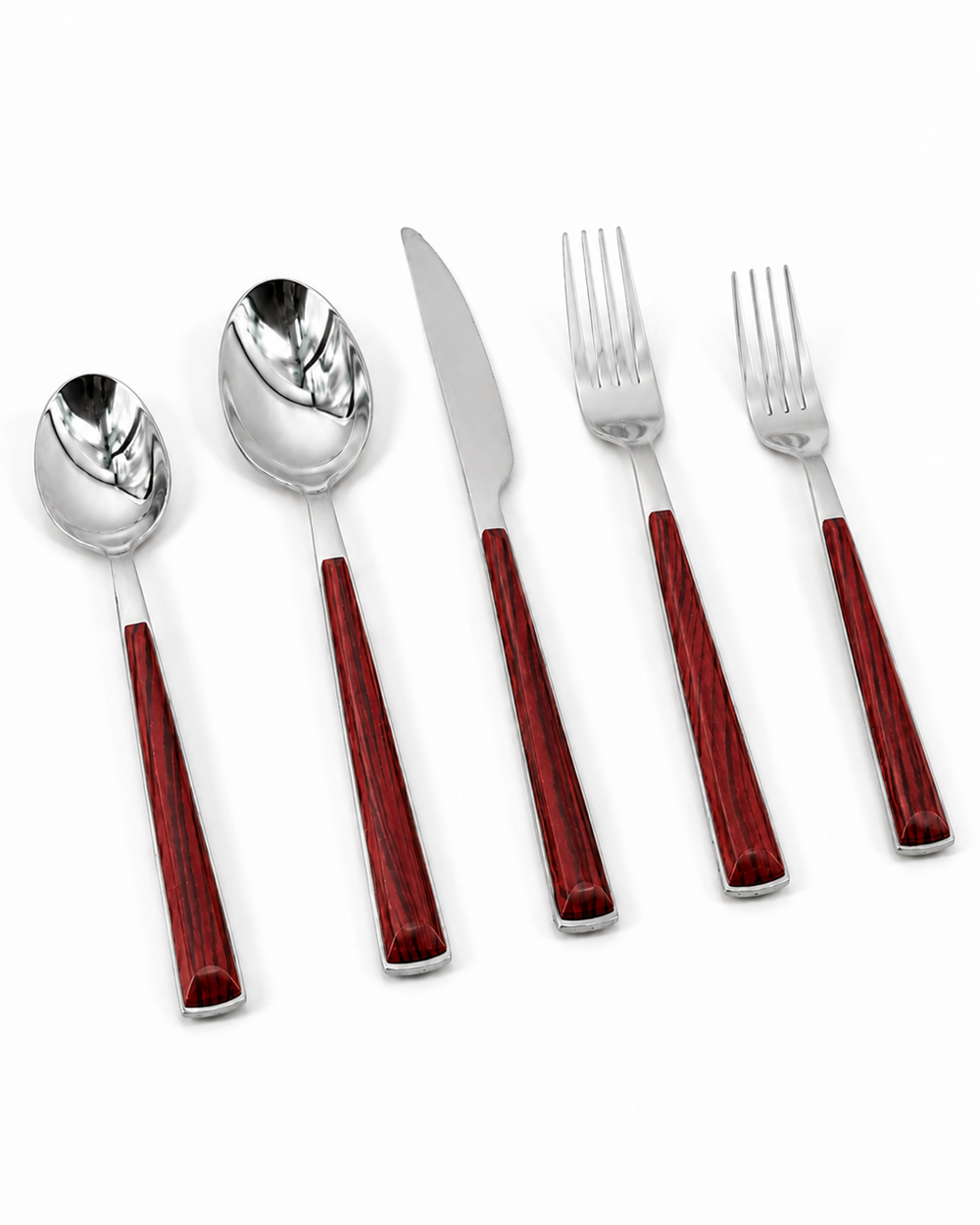 Prestige - Sequoia, Mahogany, SS, 20 Pc Flatware Set - Gift Box