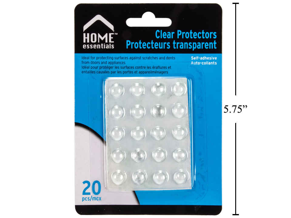Home Essentials - Bumper Protectors, Clear, 20 Pk