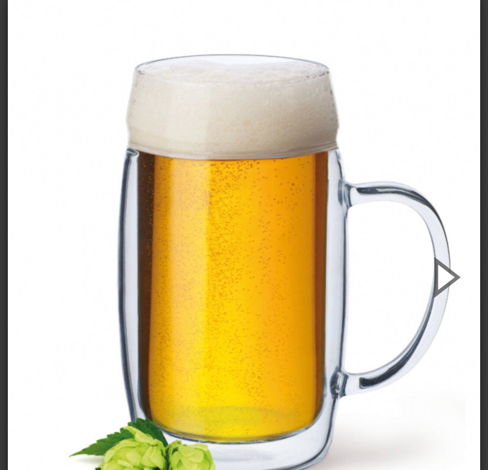 Simax - Blown Glass Beer Mug, 17 oz