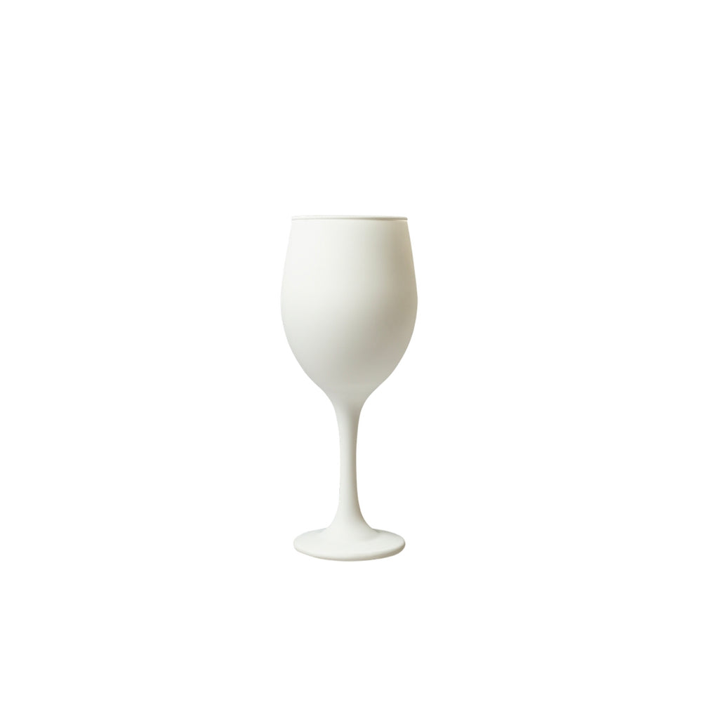 Vikko - Water Glass, Matte White, 14 oz