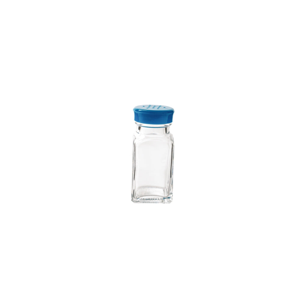 Trudeau - Wink, Glass Salt and Pepper Shaker, Blue Top