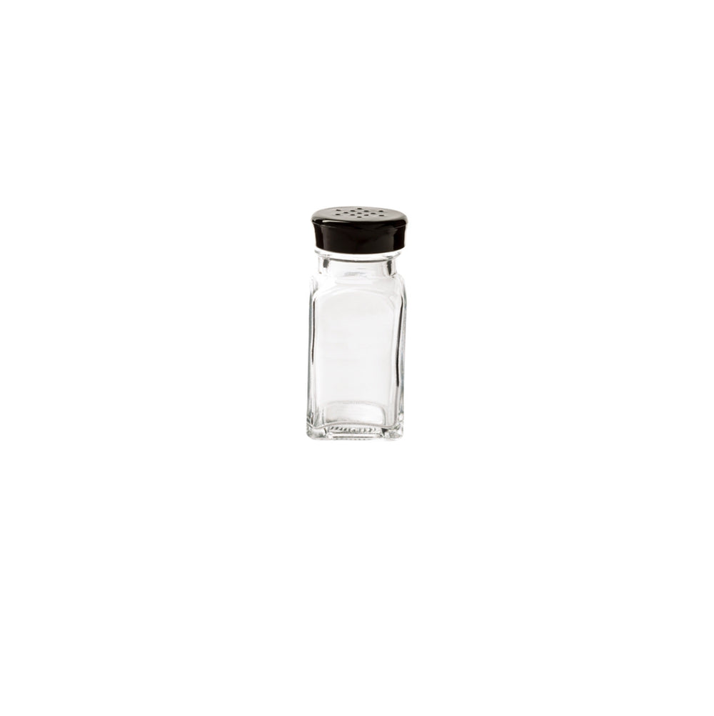 Trudeau - Wink, Glass Salt and Pepper Shaker, Black Top