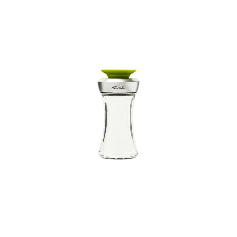 Trudeau - Pop, Glass Salt and Pepper Shaker, Green Top