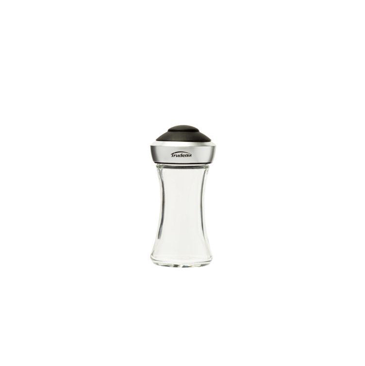 Trudeau - Pop, Glass Salt and Pepper Shaker, Black Top
