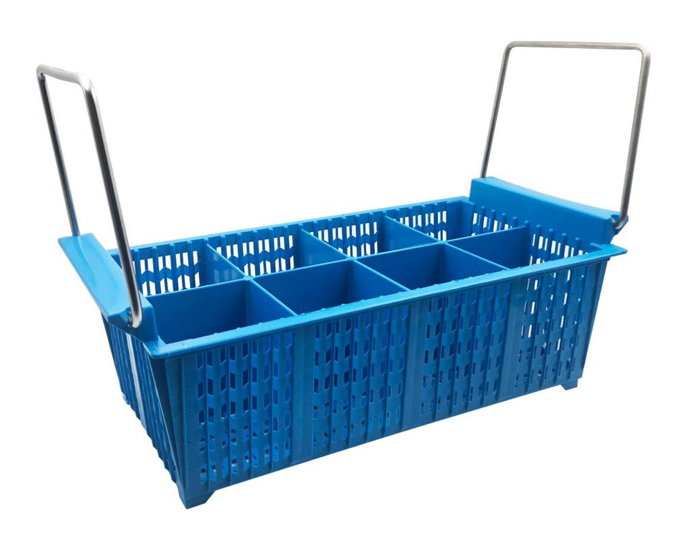 Castro - Cutlery Basket with Handle, 8 Compartment, Blue