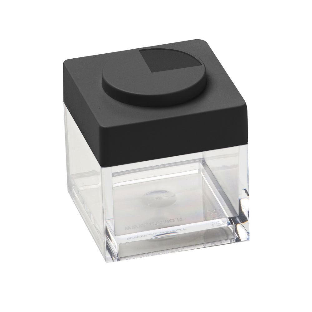 Omada - Brickstore, Lego Acrylic Food Storage Container, Black, 2" x 2" x 2.16"