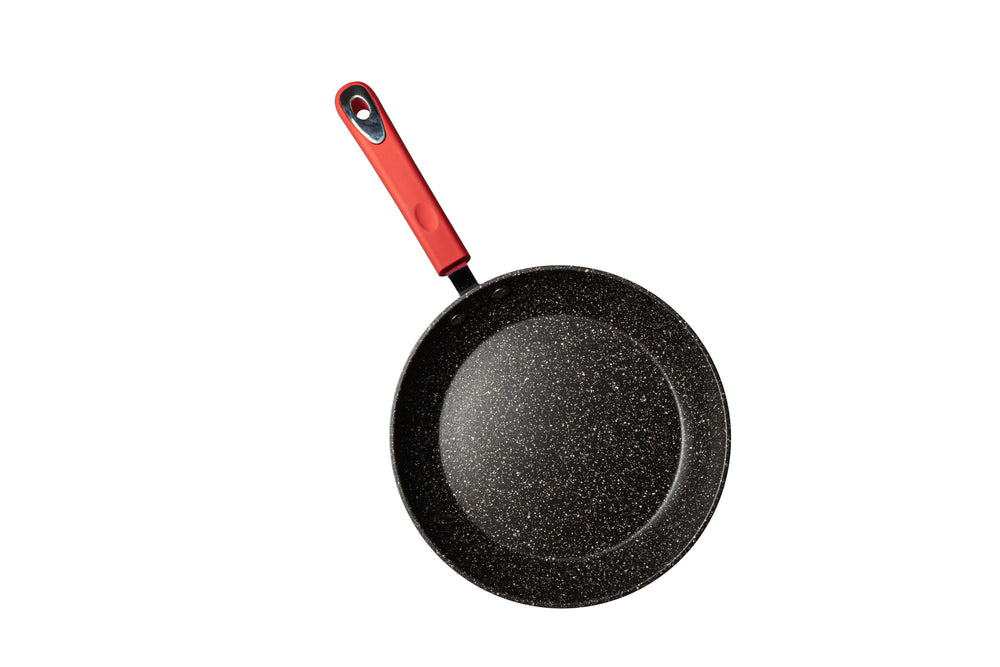 Millvado - Rainbow, Non Stick Frying Pan, Soft Grip Handle, Red, 9.5"