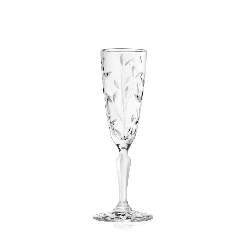 RCR - Laurus, Crystal Champagne Glass, 5.5 oz