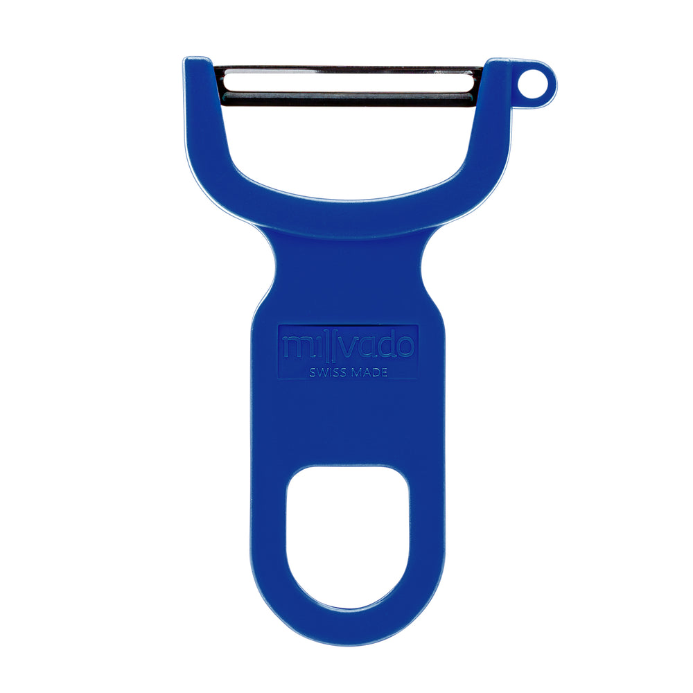 Millvado - Swiss Peeler, Carbon Steel Blade, Blue