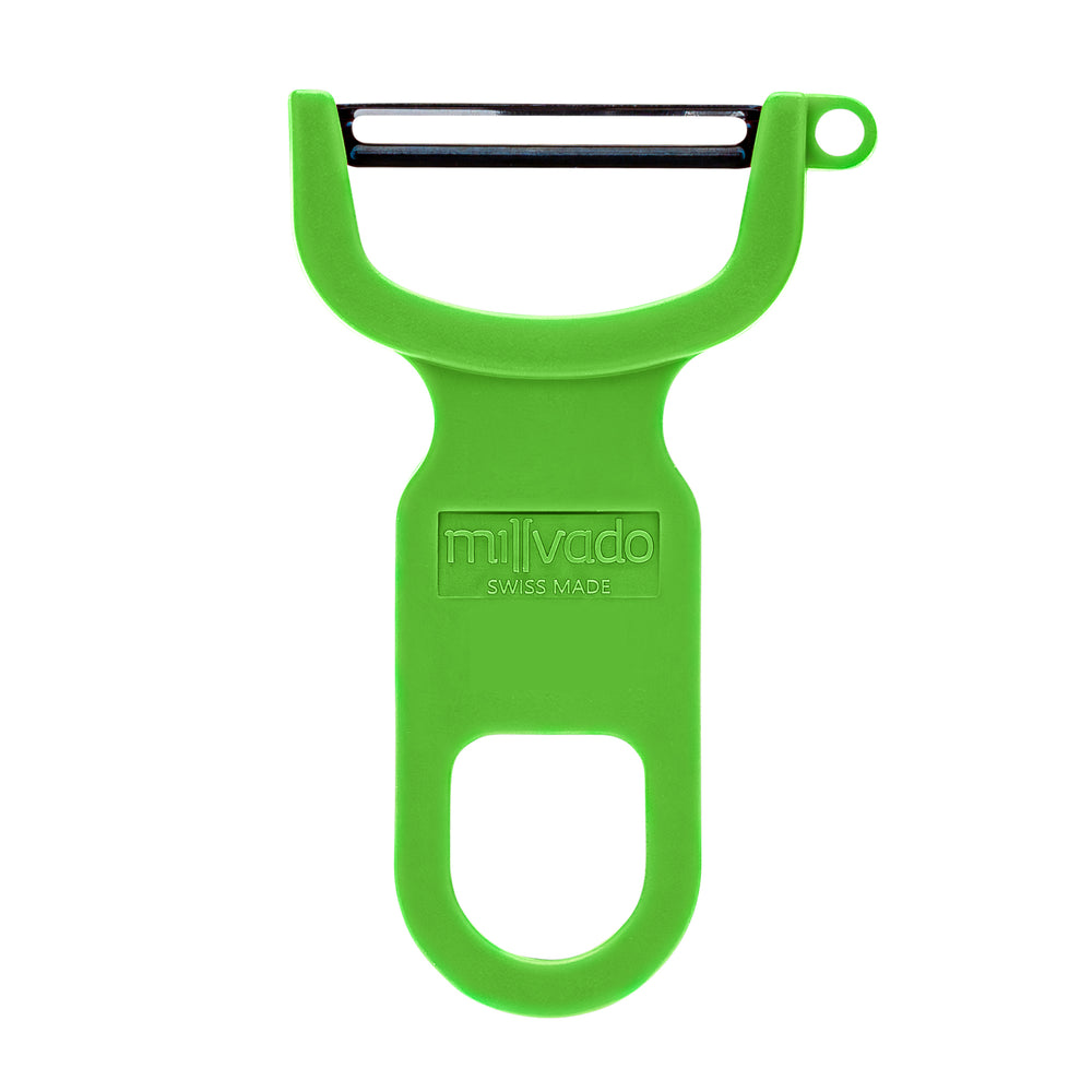 Millvado - Swiss Peeler, Carbon Steel Blade, Green