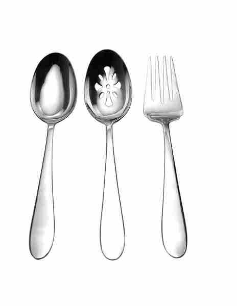 David Shaw - Alpia, 3-Piece Server Set, SS, Shiny Silver