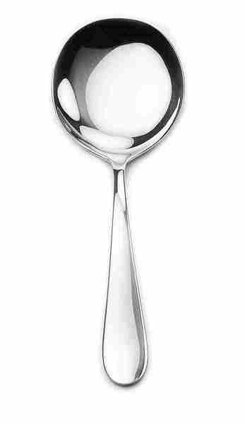 David Shaw - Alpia, Round Serving Spoon, SS, Shiny Silver