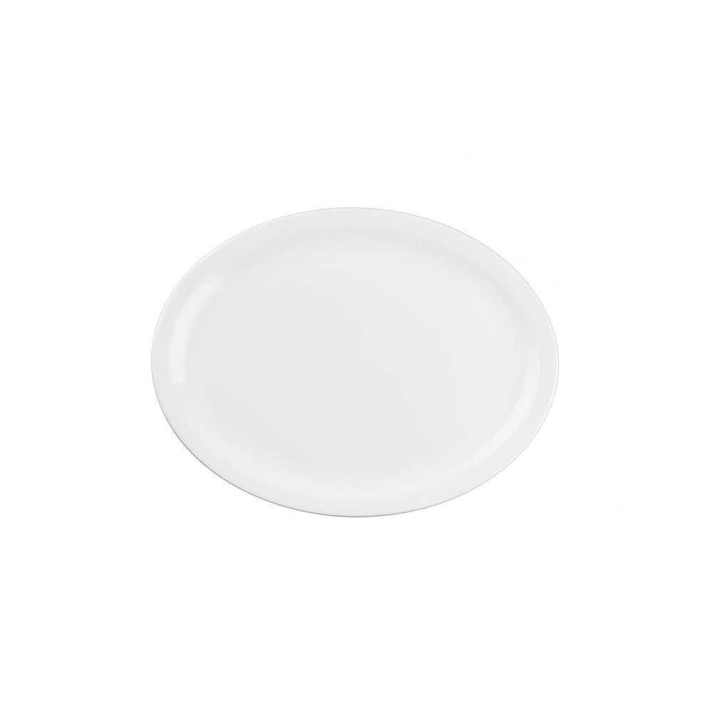 Vitrex - Oval Plate, White, 11.5"