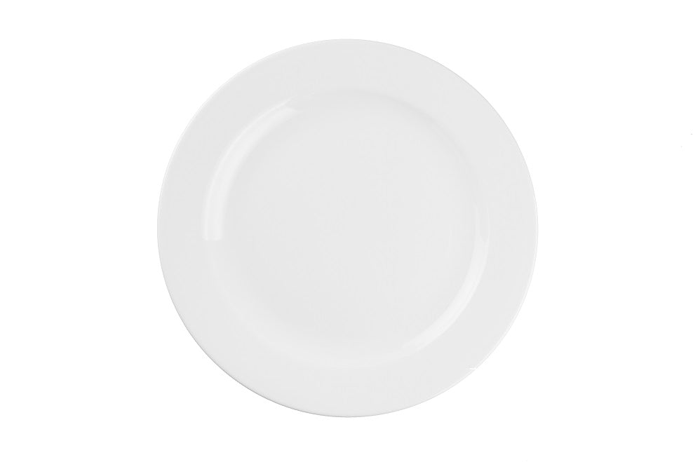 Vitrex - Dinner Plate with Wide Rim, White, 10.5"