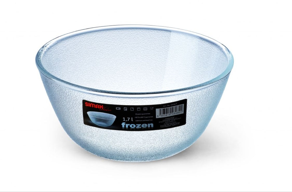 Simax - Frozen Glass Mixing Bowl, 1.8 qt