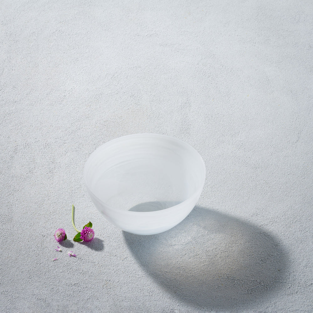 Vikko - Alabaster, Glass Soup Bowl, White, 32 oz
