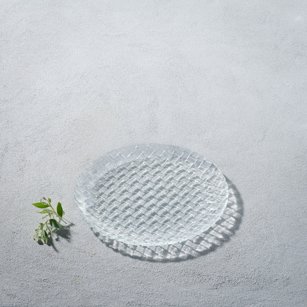 Vikko - Basketweave, Glass Salad Plate, 8.5"