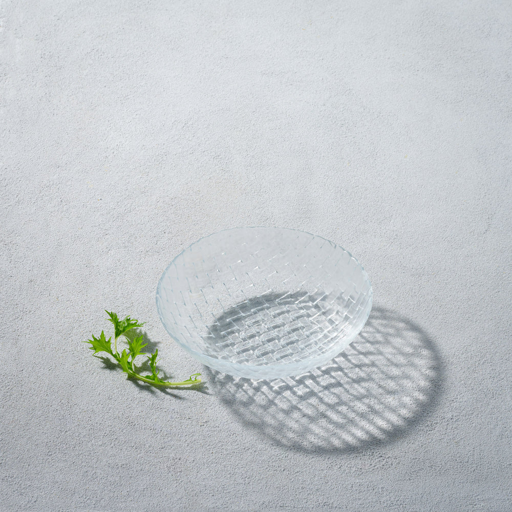 Vikko - Basketweave, Glass Soup Bowl, 20 oz