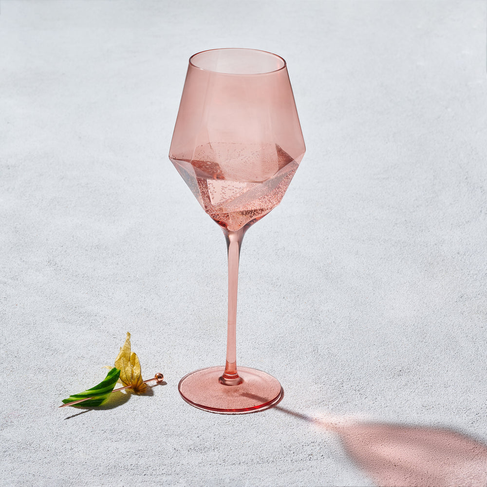 Vikko - Sparkle, Wine Glass, Peach, 22 oz