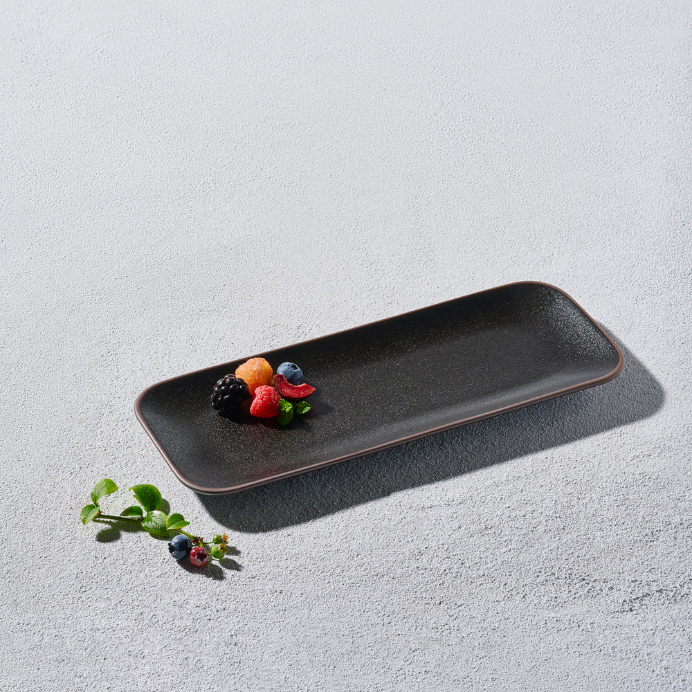 Vikko - Sonic, Rectangular Plate, Black, 11"