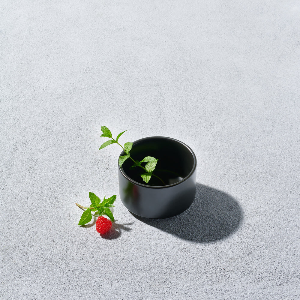 Vikko - Bolt, Round Modern Soup Bowl, Matte Black, 14 oz