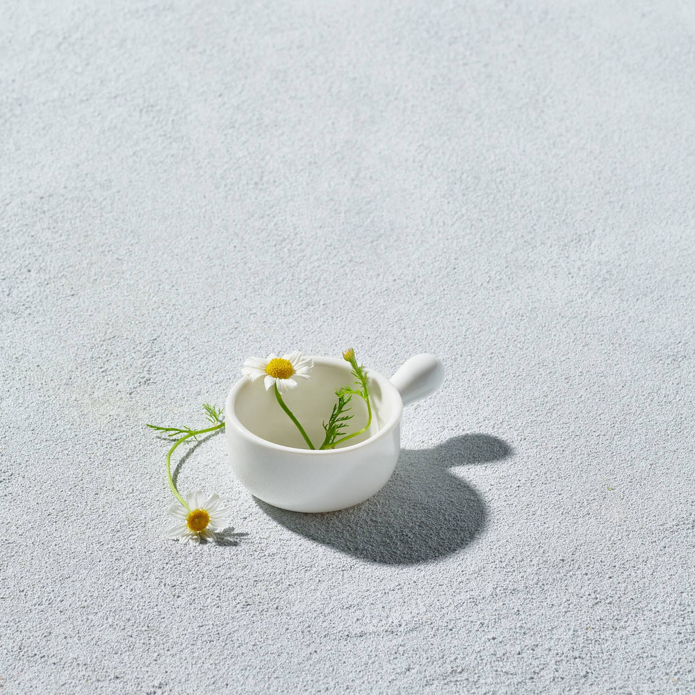 Vikko - Lightning, Mini Bowl with Handle, White, 1.4 oz