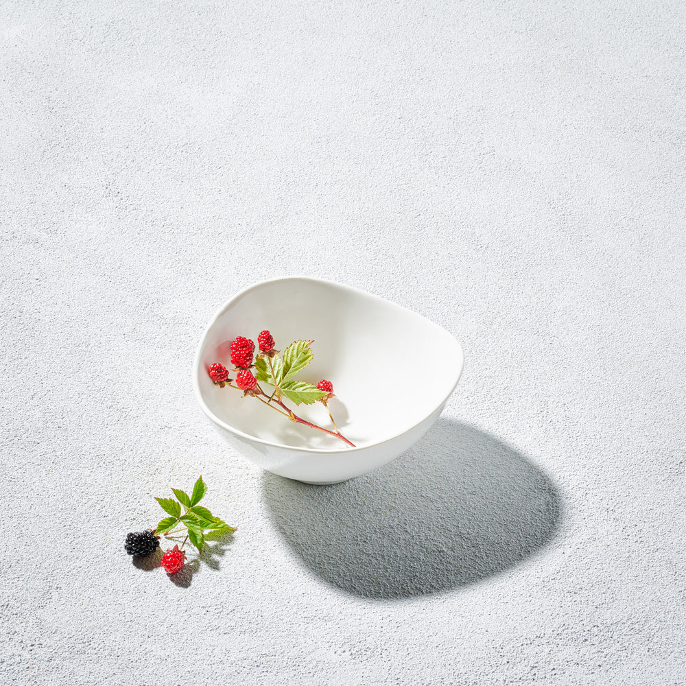 Vikko - Lightning, Wavy Bowl, White, 10.5 oz