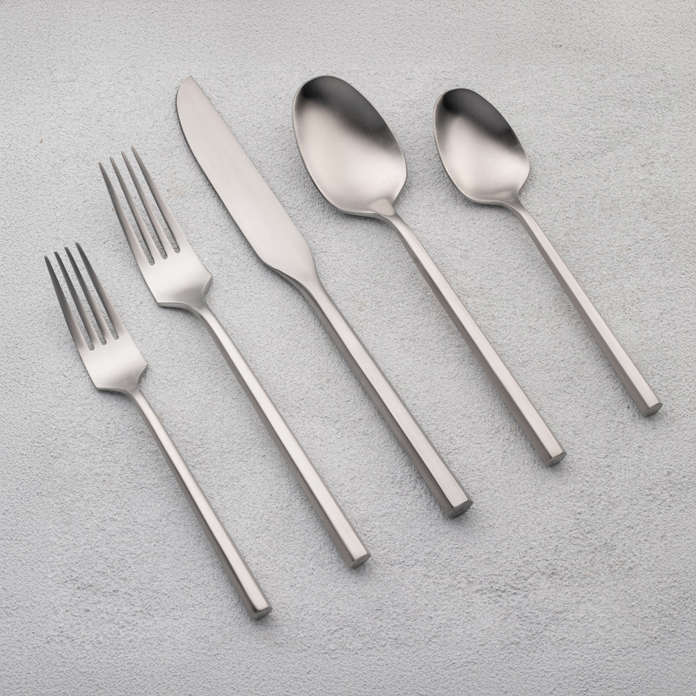 Vikko - Sutherland, Brushed Silver, 18/10 SS, 20 Pc Flatware Set - Gift Box Window