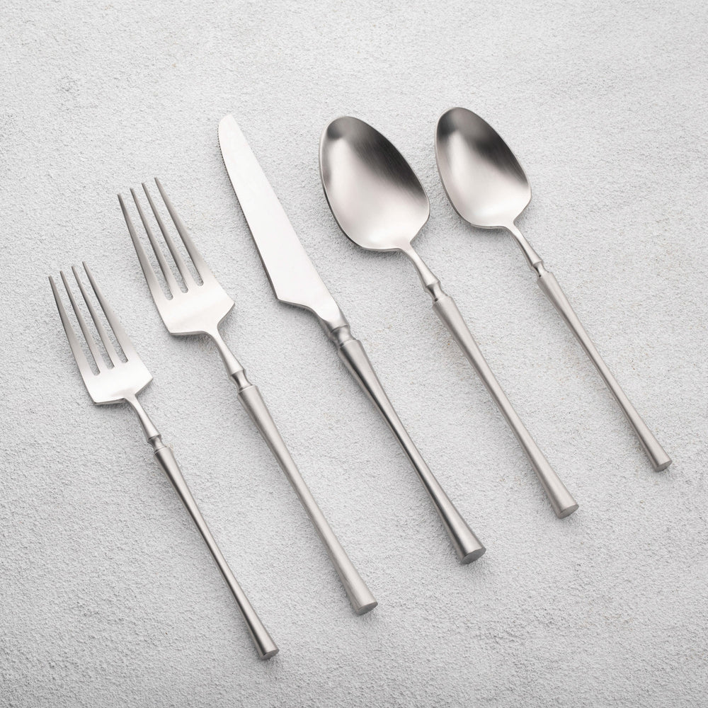 Vikko - Irene, Brushed Silver, 18/10 SS, 20 Pc Flatware Set - Gift Box No Window