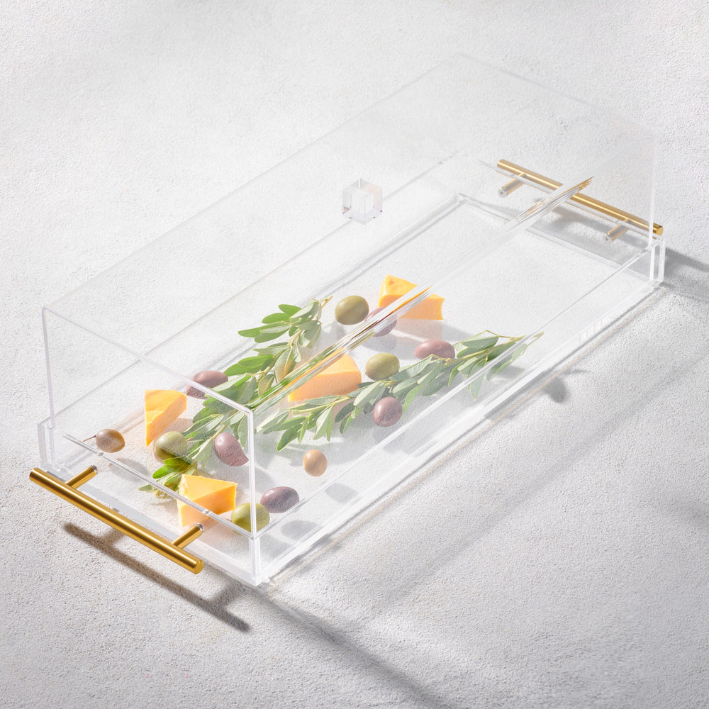 Vikko - Grace, Acrylic Rectangle Dome Cover, Clear, 17" x 7" x 5"