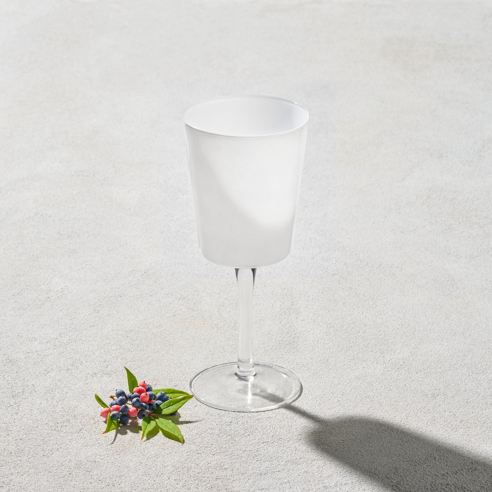 Vikko - Orchid, Water Glass,White, 13 oz