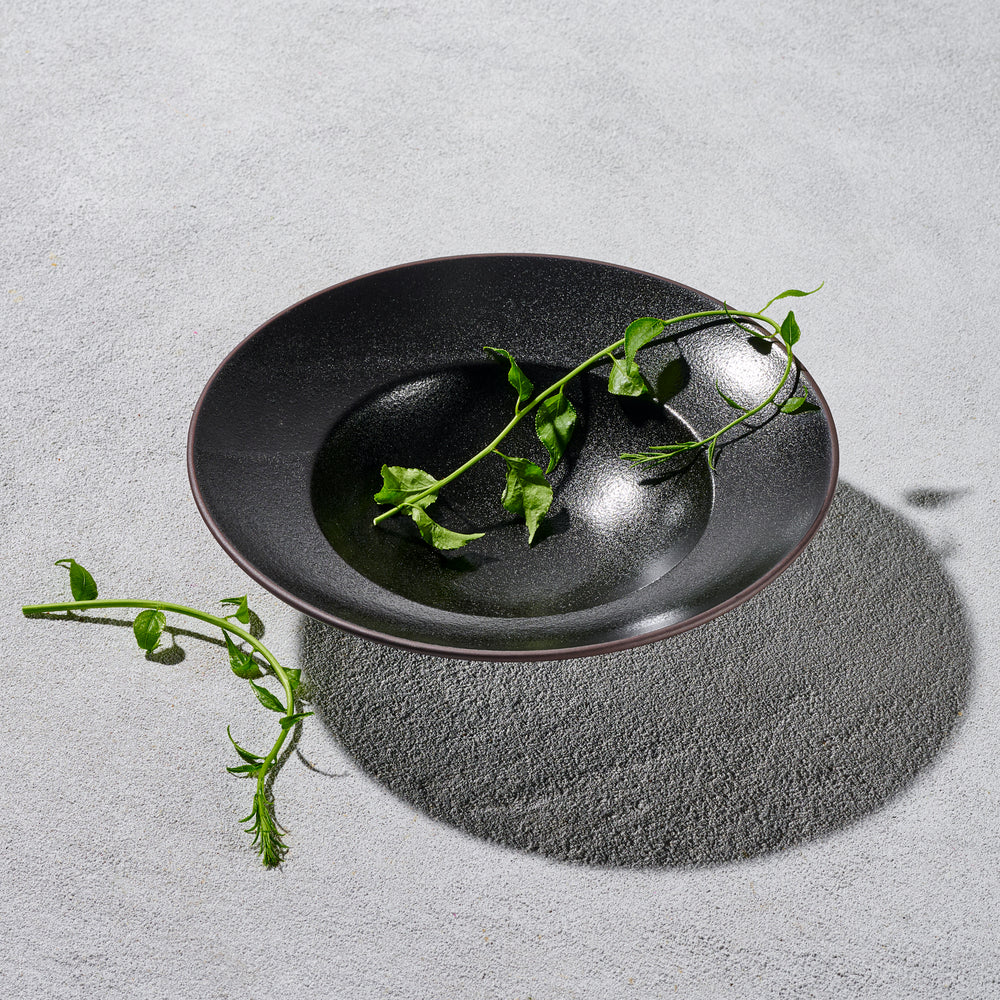 Vikko - Sonic, Soup Bowl with Rim, Black, 8.75" 11 oz