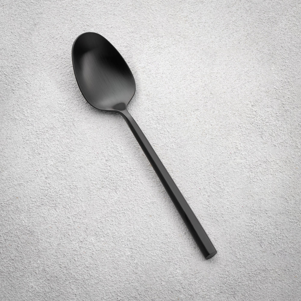 Vikko - Sutherland, Brushed Black, 18/10 SS, Soup Spoon