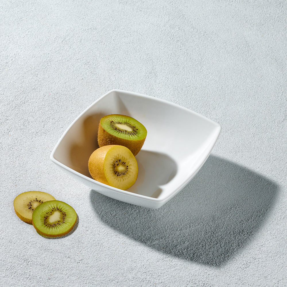 Vikko - Lightning, Square Soup Bowl, White, 14 oz