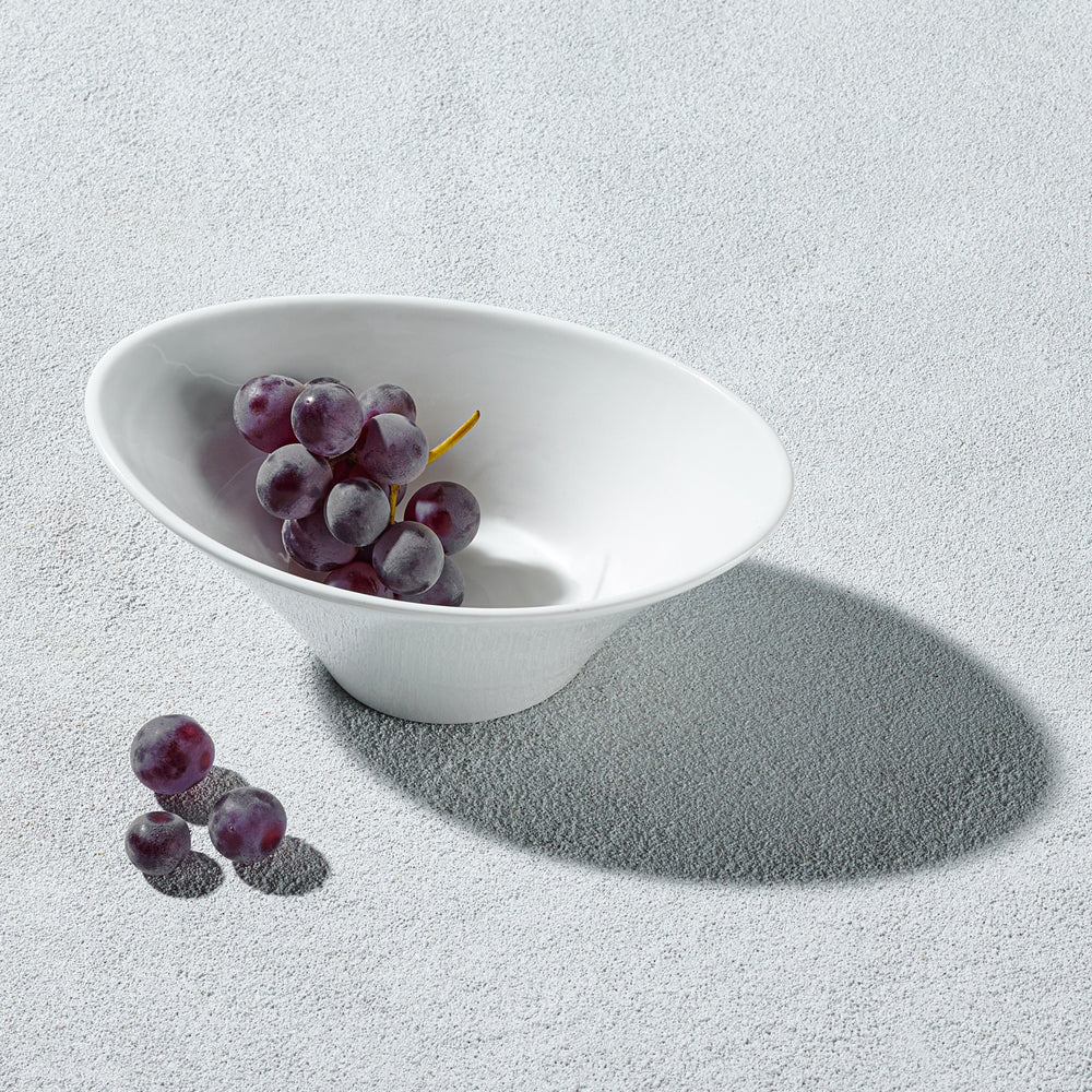 Vikko - Lightning, Oval Bowl, White, 8 oz