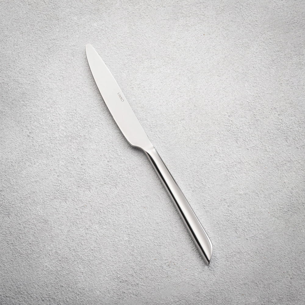 Vikko - Pearl, Shiny Silver, SS, Round Knife