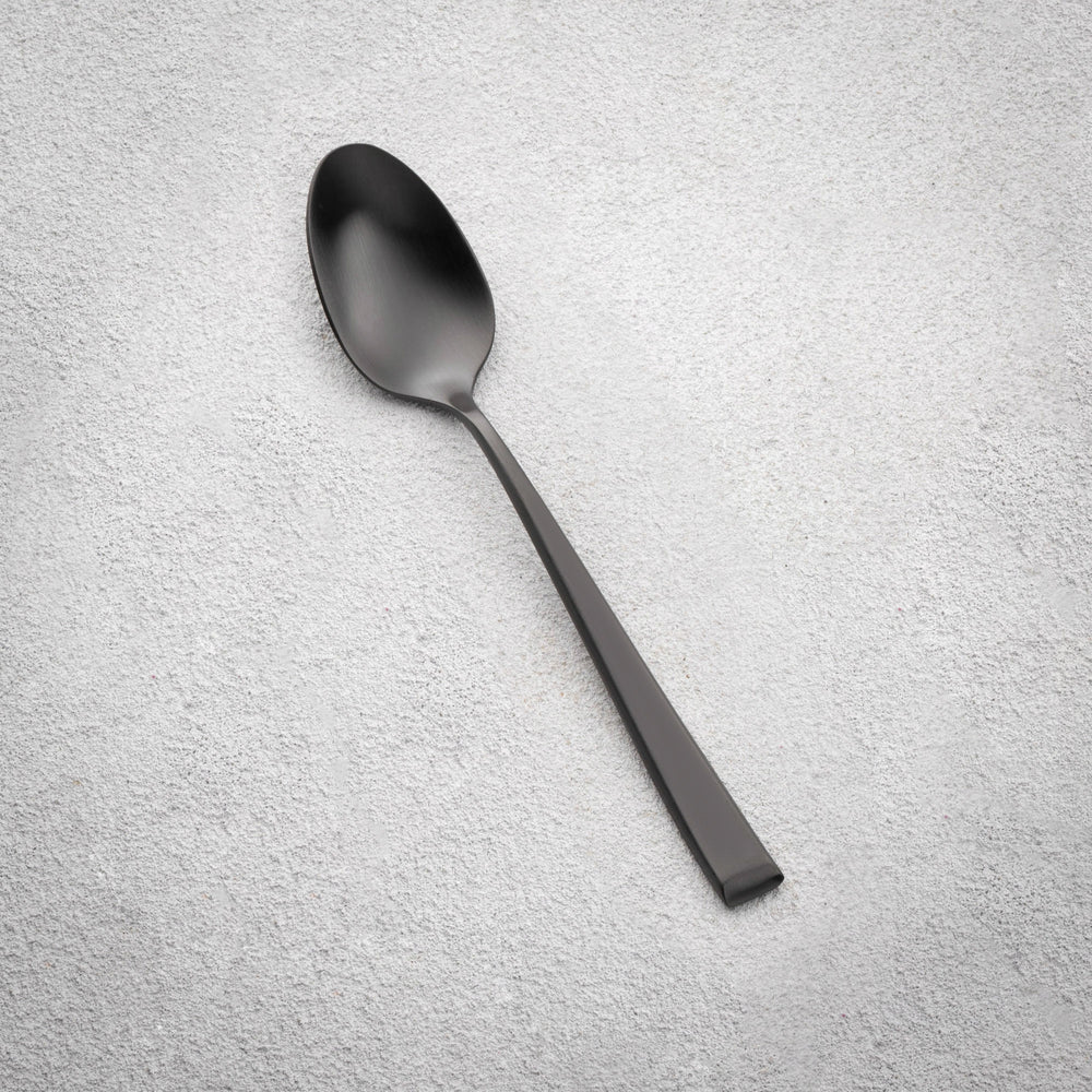Vikko - Autumn, Brushed Black, 18/10 SS, Soup Spoon