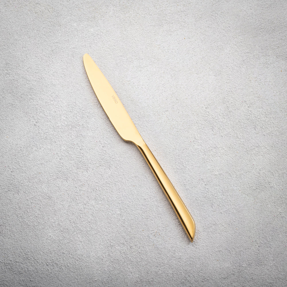 Vikko - Pearl, Shiny Gold, SS, Round Knife