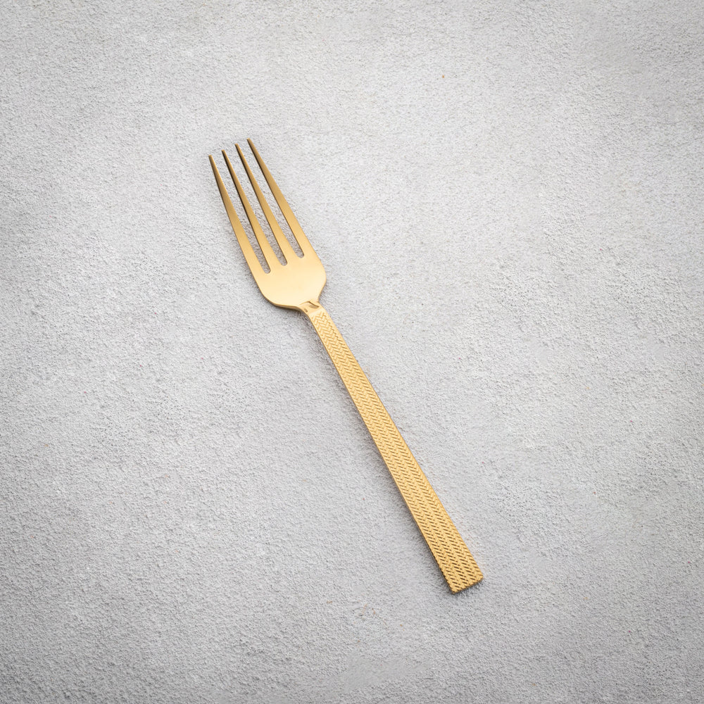 Vikko - Topaz, Shiny Gold, 18/10 SS, Dinner Fork