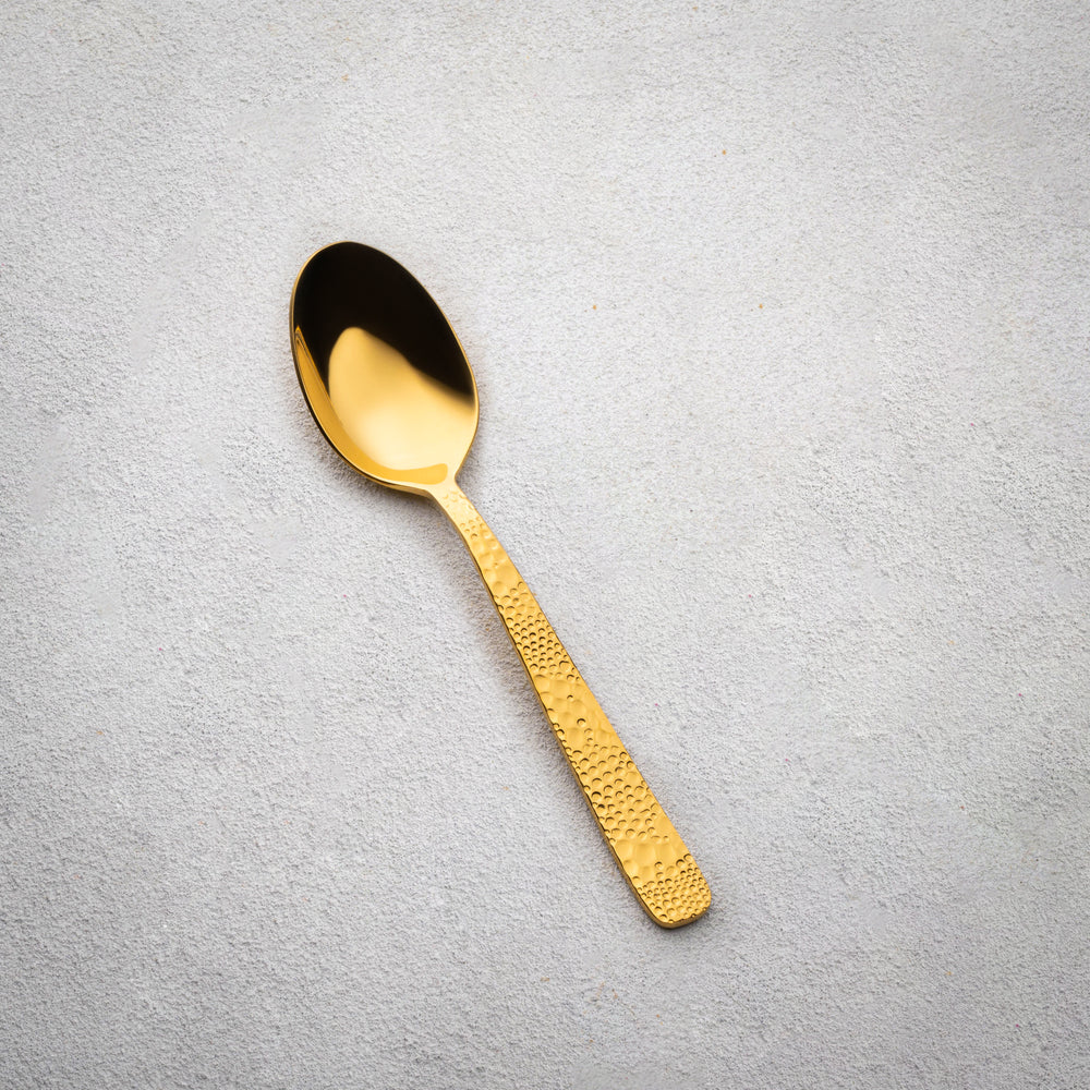 Vikko - Emerald, Shiny Gold, 18/10 SS, Soup Spoon
