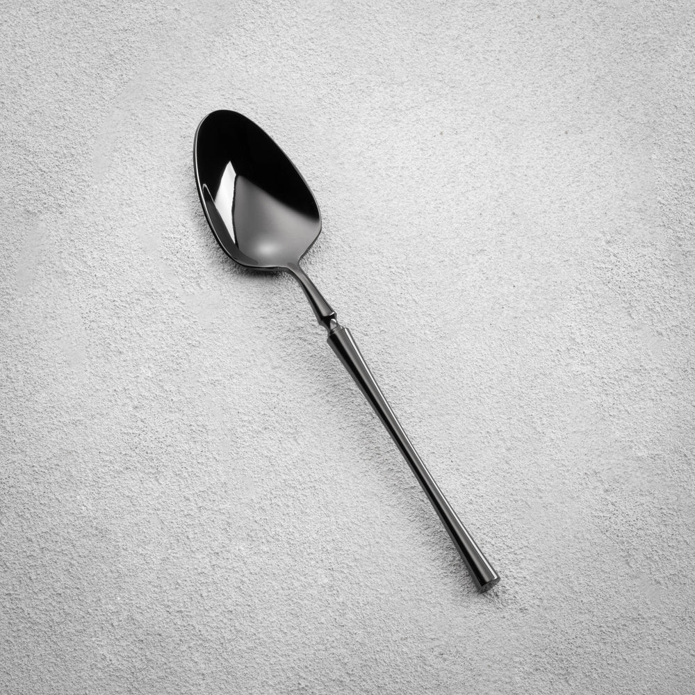 Vikko - Irene, Shiny Black, 18/10 SS, Teaspoon
