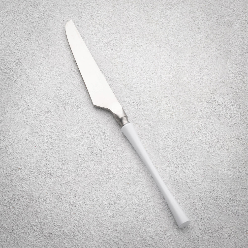 Vikko - Irene, Brushed Silver with White Handle, SS, Knife