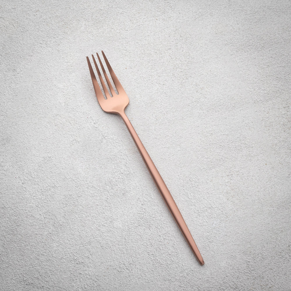 Vikko - Vera, Brushed Rose Gold, 18/10 SS, Dinner Fork