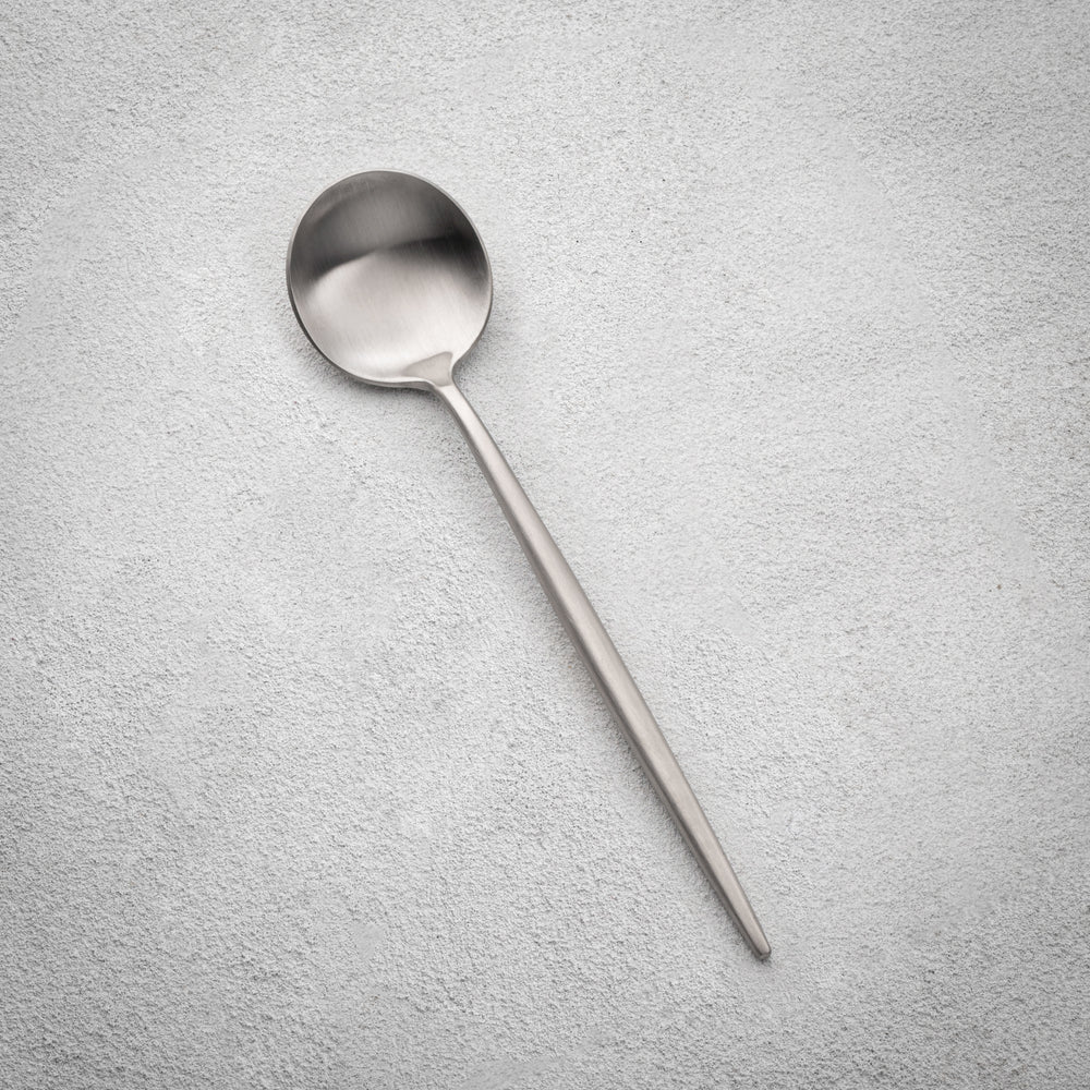 Vikko - Vera, Brushed Silver, 18/10 SS, Soup Spoon