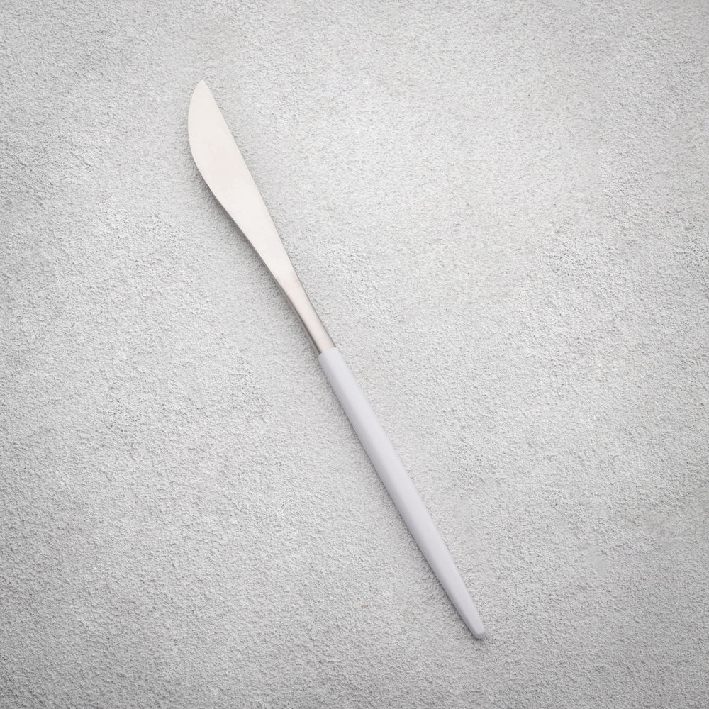 Vikko - Vera, Brushed Silver with White Handle, SS, Knife