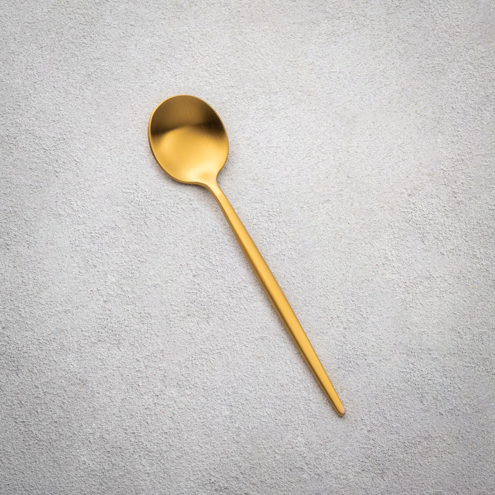 Vikko - Vera, Brushed Gold, 18/10 SS, Teaspoon