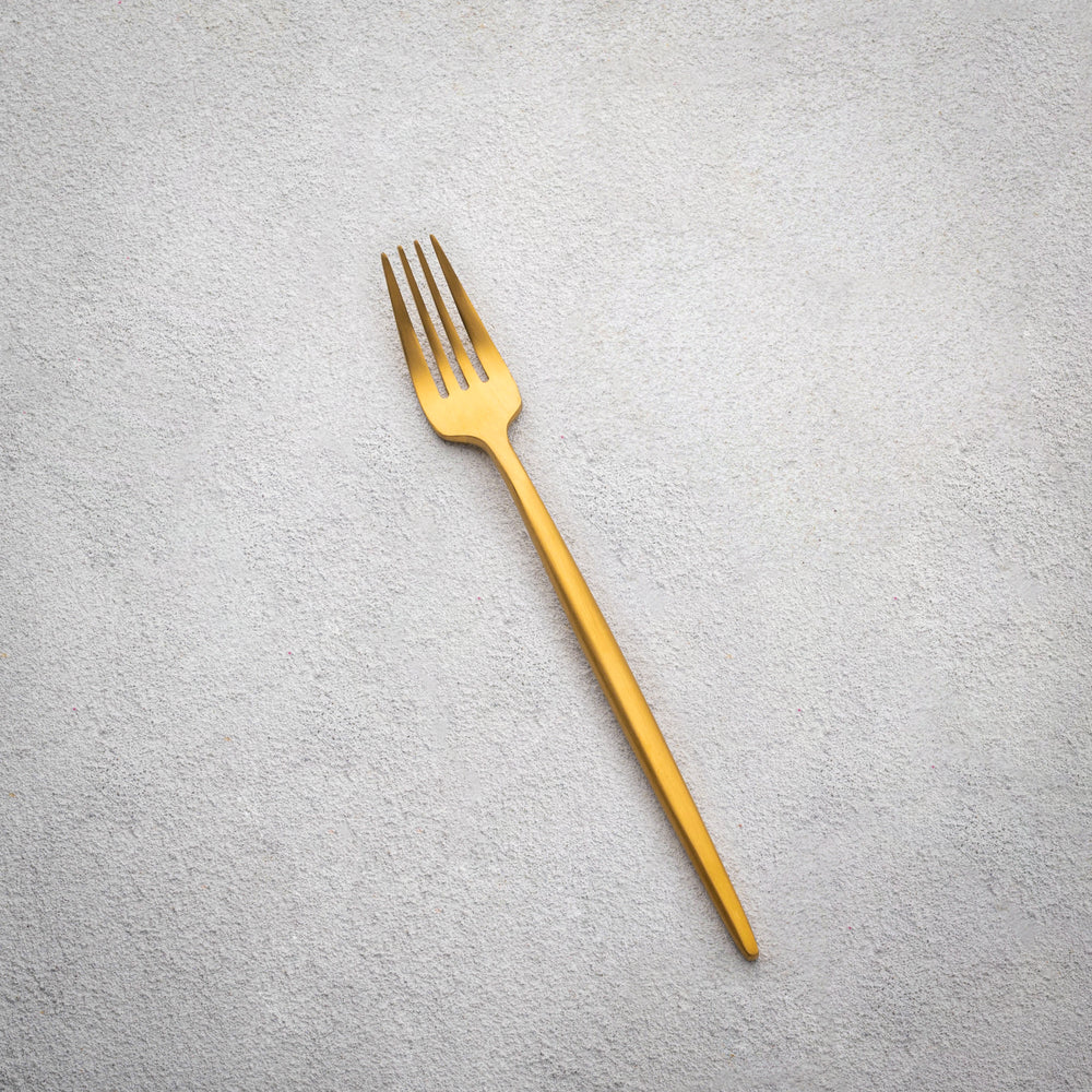 Vikko - Vera, Brushed Gold, 18/10 SS, Salad Fork
