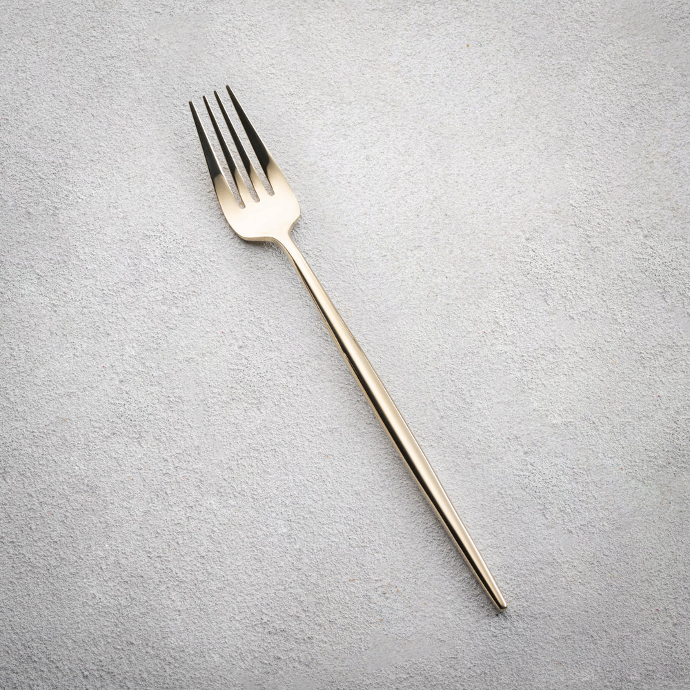 Vikko - Vera, Shiny Champagne Gold, 18/10 SS, Dinner Fork